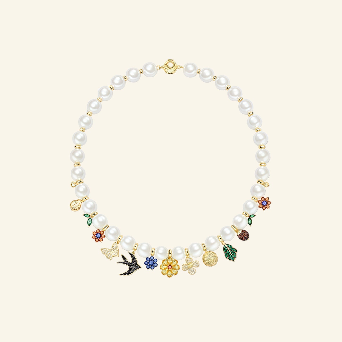 Whispering Swallow Pearl Necklace