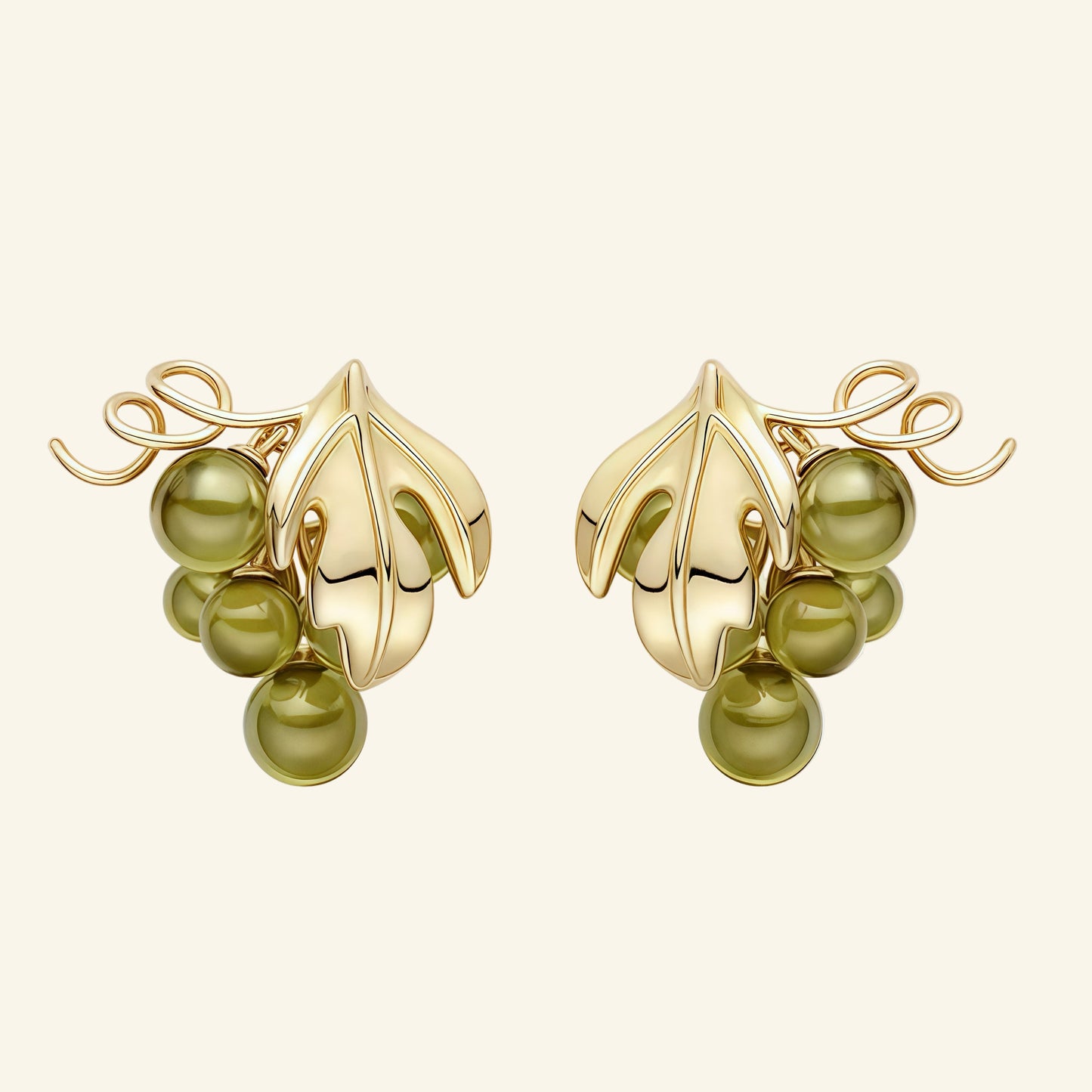 Grape Cluster Stud Earrings