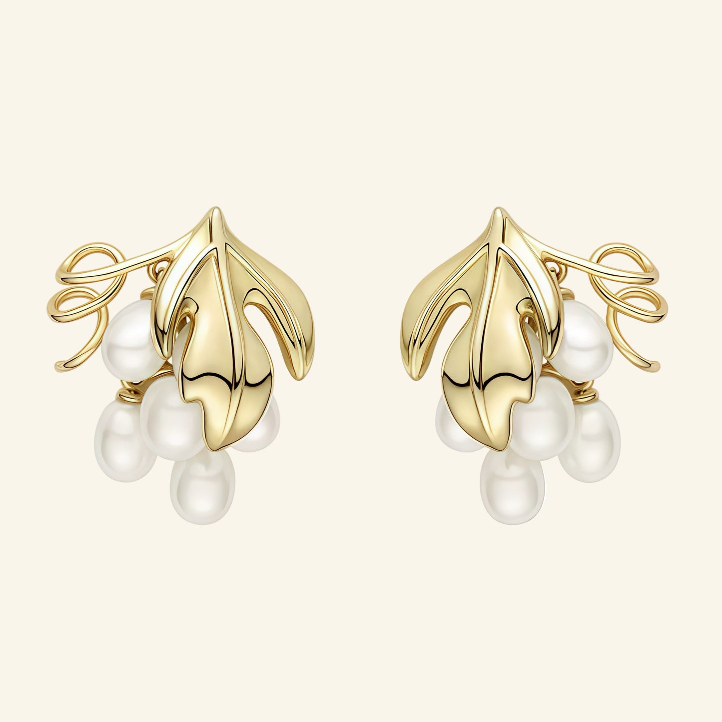 Grape Cluster Stud Earrings