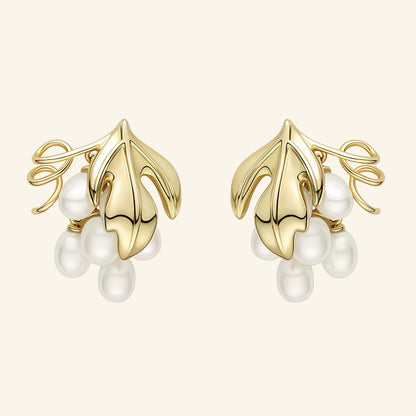 Grape Cluster Stud Earrings