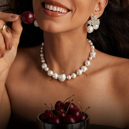 Creamy Cherry Necklace
