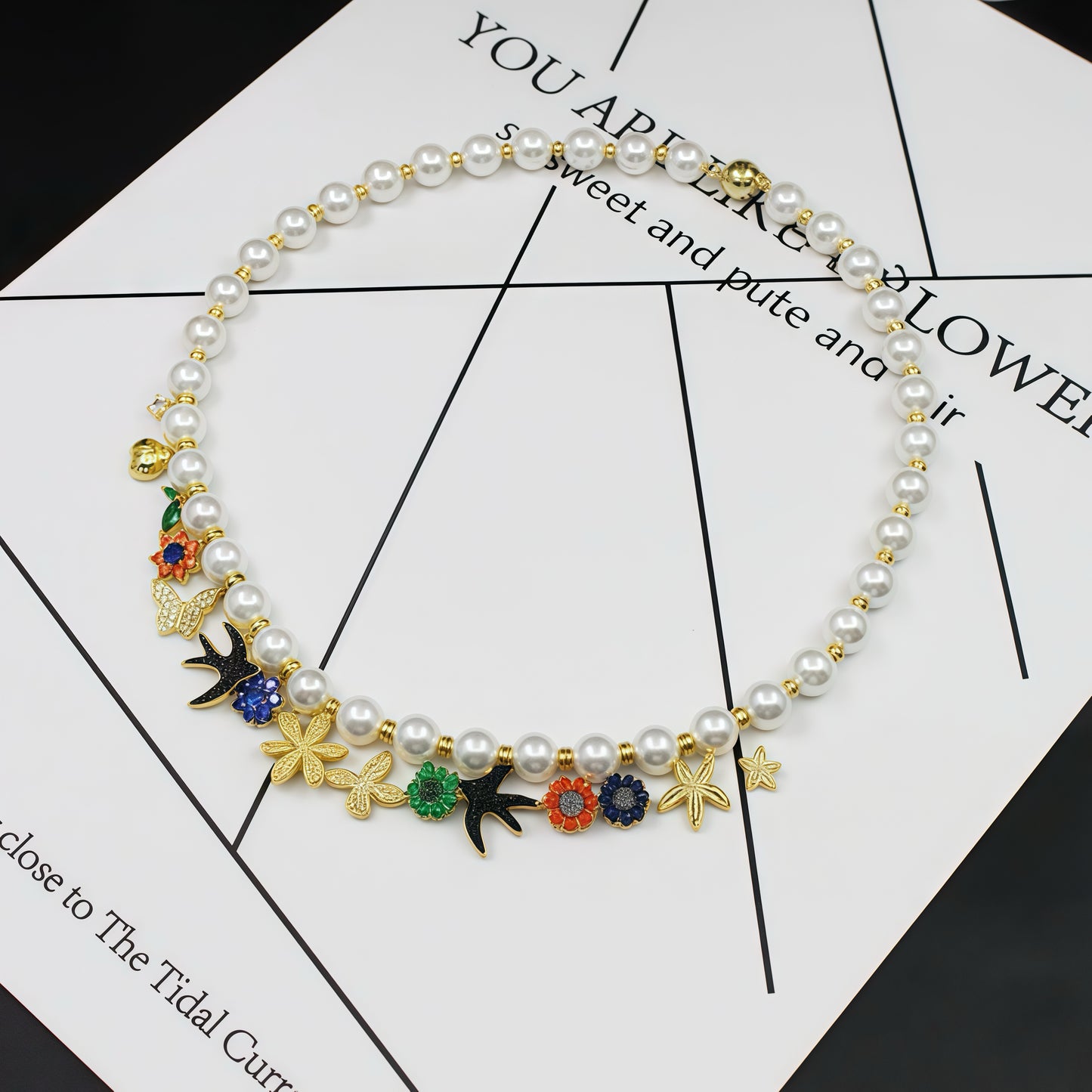 Whispering Swallow Pearl Necklace