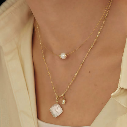 Floating Pearl Necklace