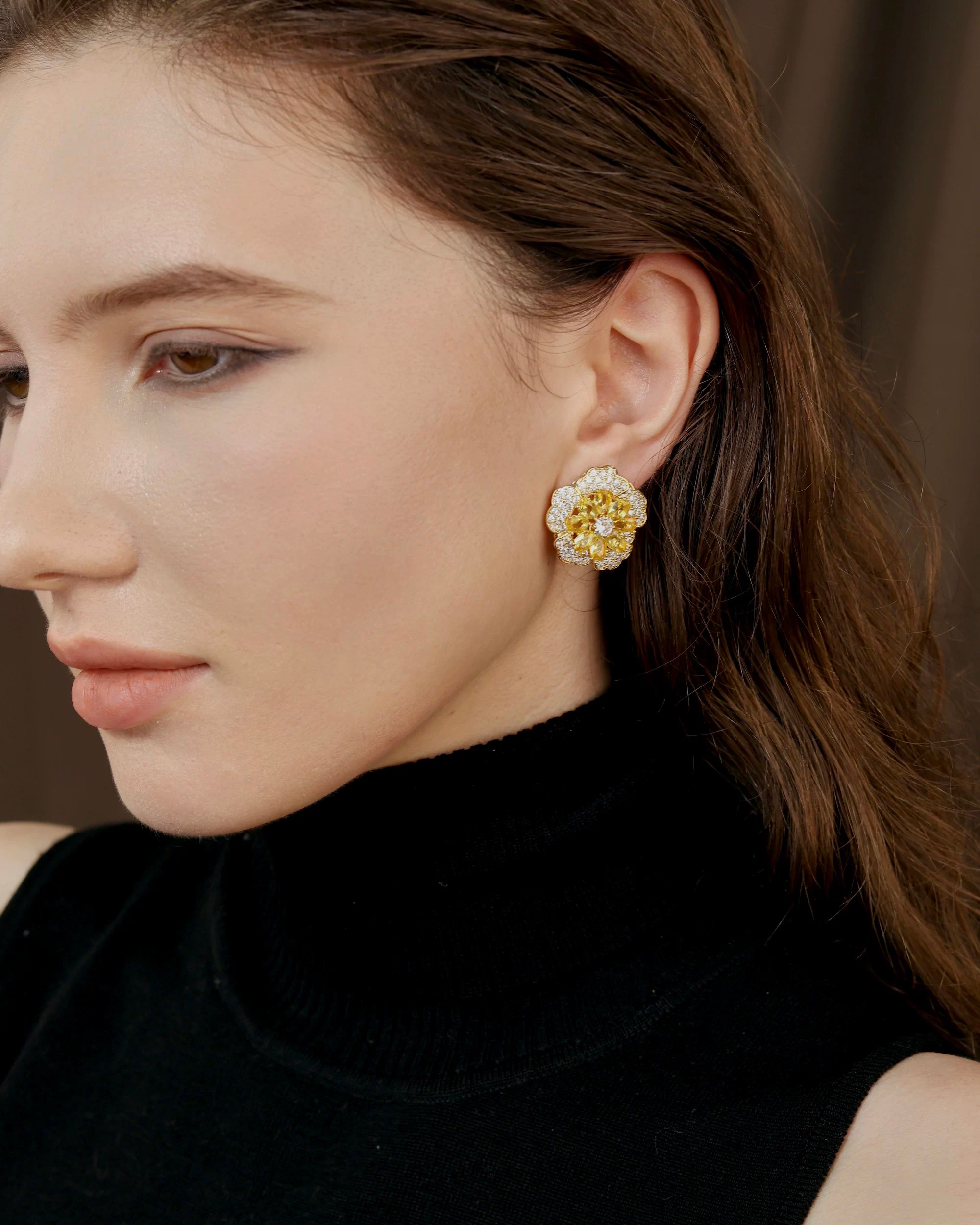 Quiet Camellia Earrings